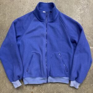 Vintage Columbia Fleece Zip Up Jacket Women’s Large 80s Retro Outdoors Blue